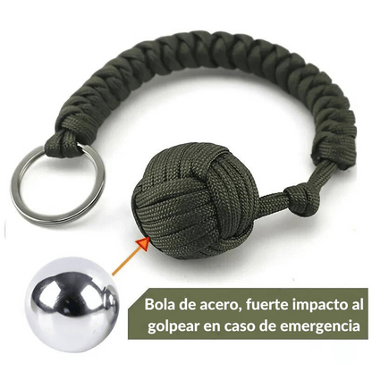 Cuerda trenzada con bola de acero para emergencias - Protección personal